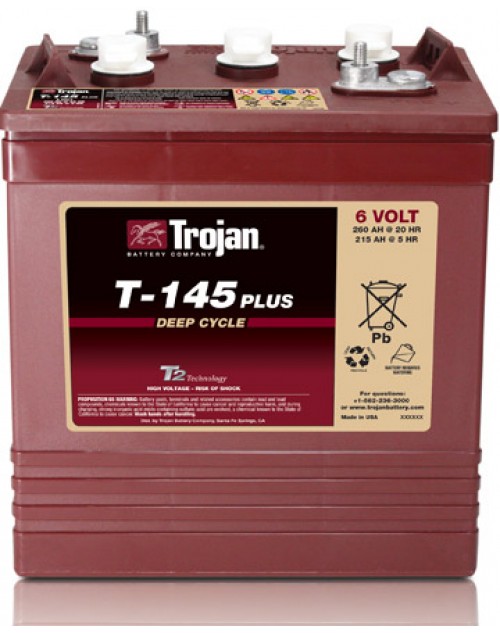 TROJAN T145 acumulator tractiune electrica 6V 260Ah C20 DEEP CYCLE 